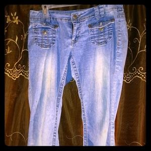 Angels Jeans Womens Cropped Capri Size 7